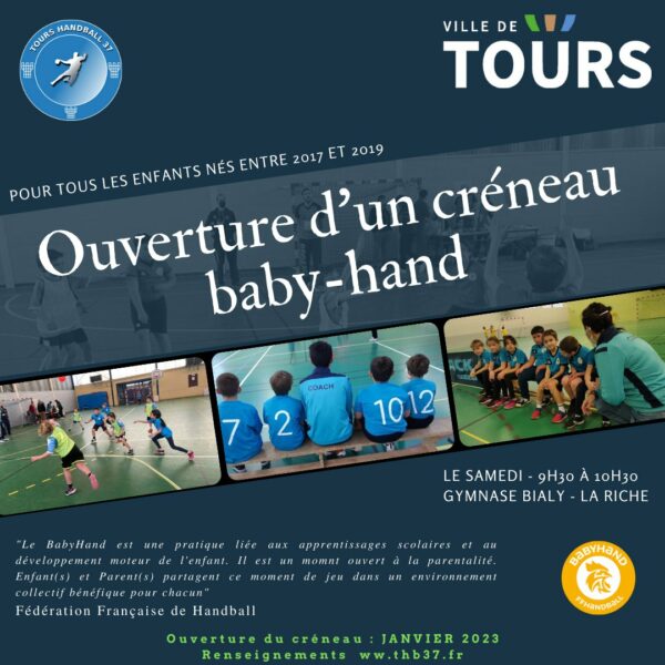 Ouverture d’un créneau Baby-Hand